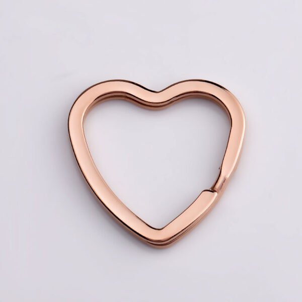 31mm Mirror Polished Stainless Steel Keyrings Heart Shaped Key Chain for Making Keychain - Bild 5