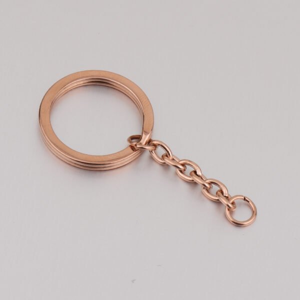 Mirror Polished DIY Keychain Keyrings With Extender Stainless Steel Jewelry Key Chain for Jewelry Making - Bild 3