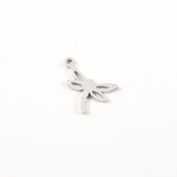Mirror Polished Stainless Steel 18K Gold Plated Small Insect Dragonfly Pendant Charms - Image 6
