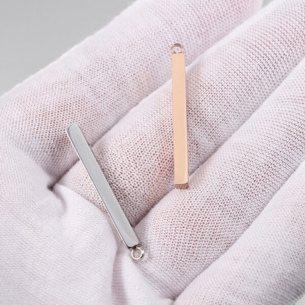 3X30mm Mirror Polished Stainless Steel Jewelry 3D Blank Stamp Pendant Custom Logo Charms - Image 3