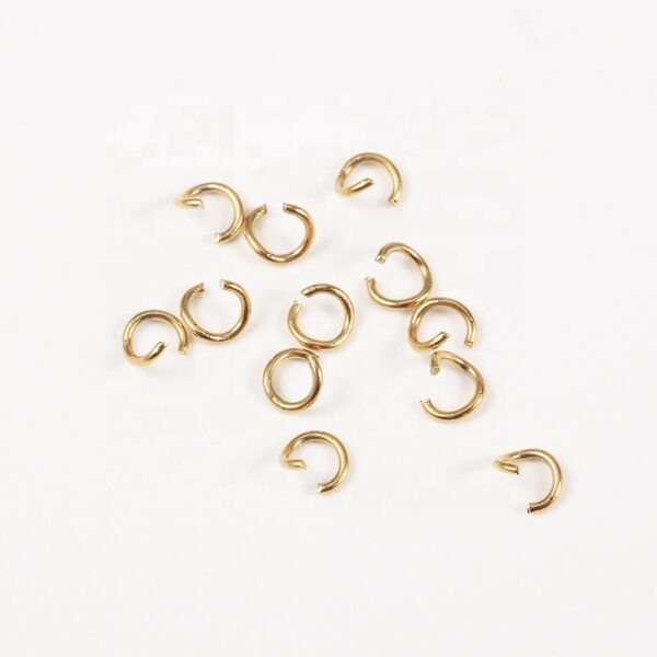 Hot Selling 0.8*4mm DIY Split Rings Stainless Steel Open Jump Rings - Image 3
