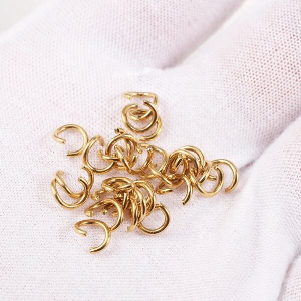 Hot Selling 0.8*4mm DIY Split Rings Stainless Steel Open Jump Rings - Image 5