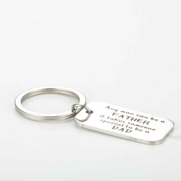 Custom Logo Keychains Blank Engraving Name Mirror Polished Stainless Steel Keychains - Image 2