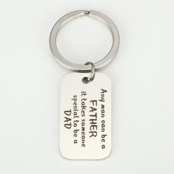 Custom Logo Keychains Blank Engraving Name Mirror Polished Stainless Steel Keychains - Image 3