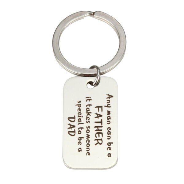 Custom Logo Keychains Blank Engraving Name Mirror Polished Stainless Steel Keychains - Image 4