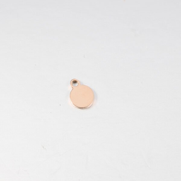 Mirror Polished Stainless Steel 6mm Round Charms Custom Logo Pendant for Jewelry Making - Image 5