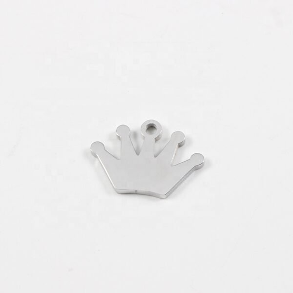 DIY Pendant 12*16mm Stainless Steel Mirror Polished Crown Jewelry Charms - Image 3