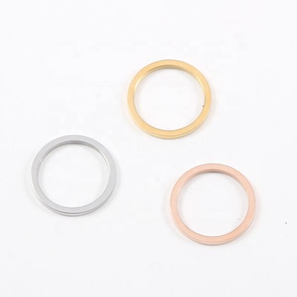 15mm Circle Stainless Steel Mirror Polished Round Charms Jewelry Accessories
