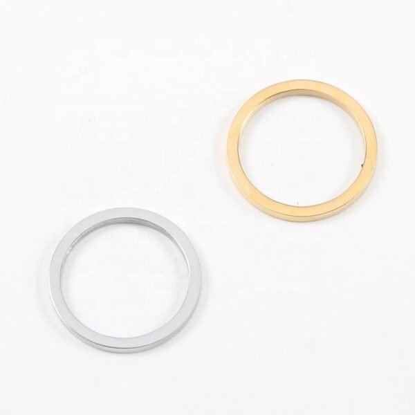 15mm Circle Stainless Steel Mirror Polished Round Charms Jewelry Accessories - Image 2
