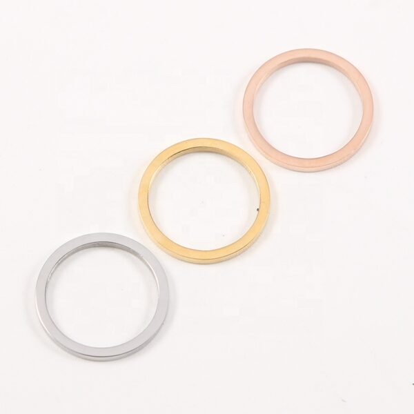 15mm Circle Stainless Steel Mirror Polished Round Charms Jewelry Accessories - Image 3