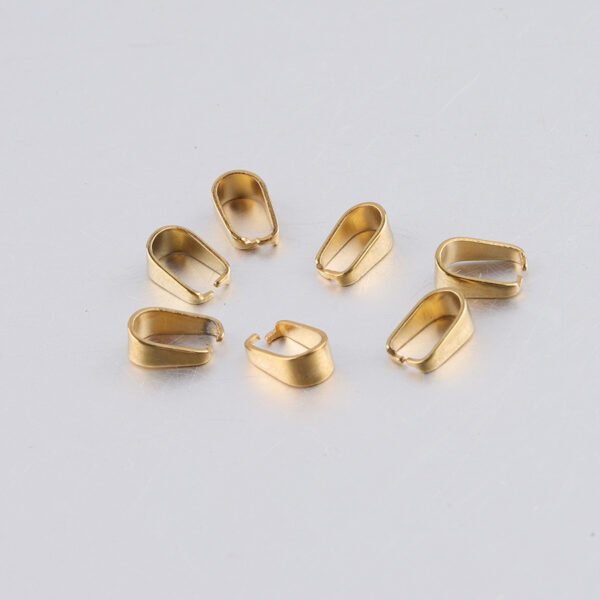Popular Selling Stainless Steel Pendant Hook Open Bail Pinch Clasps Pinch Clip for DIY Jewelry Making - Image 2