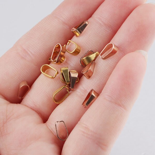Popular Selling Stainless Steel Pendant Hook Open Bail Pinch Clasps Pinch Clip for DIY Jewelry Making - Image 6