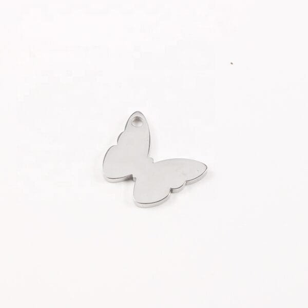 11x14mm Cute Mirror Polished Stainless Steel Jewelry Butterfly Pendants Charms - Image 5