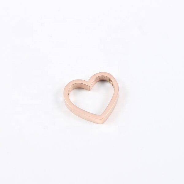 14*15mm Hot Selling Stainless Steel Mirror Polished Hollow Heart Pendant Charms - Image 4