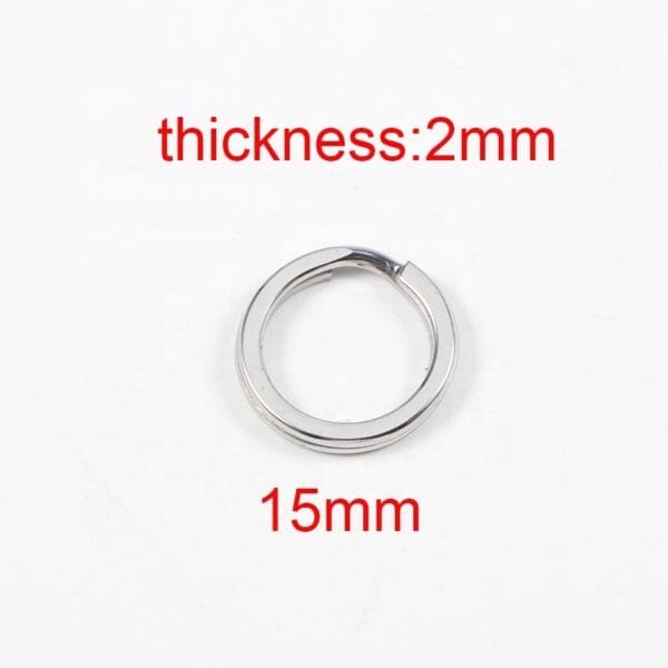 15mm 25mm 30mm Mirror Polished DIY Key Holder Stainless Steel Key Ring for Jewelry Making - Image 4