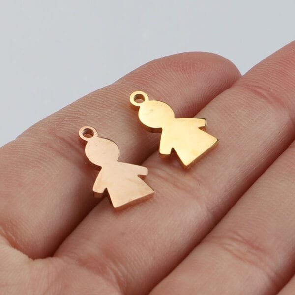 Stainless Steel High Polished Pendant for Bracelets Necklace Boy Girl Charms for DIY Jewelry Making Gift - Imagen 3