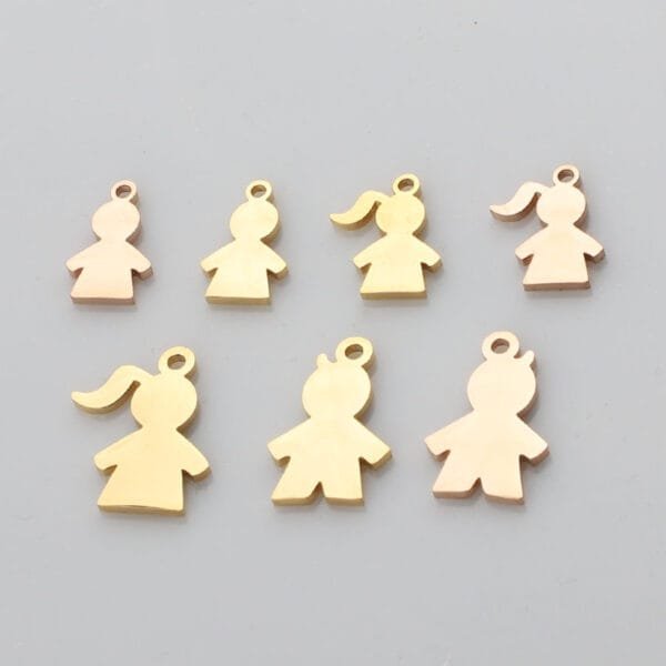 Stainless Steel High Polished Pendant for Bracelets Necklace Boy Girl Charms for DIY Jewelry Making Gift - Imagen 5