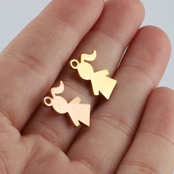 Stainless Steel High Polished Pendant for Bracelets Necklace Boy Girl Charms for DIY Jewelry Making Gift - Imagen 6