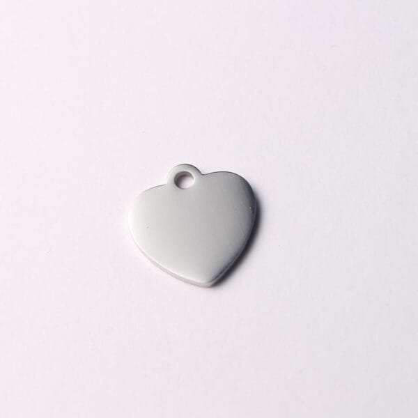 17*16mm Stainless Steel Stamping Blanks Pendant High Polished Love Heart DIY Charms for Women Jewelry - Imagen 4