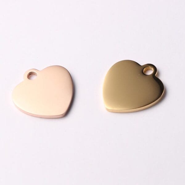 17*16mm Stainless Steel Stamping Blanks Pendant High Polished Love Heart DIY Charms for Women Jewelry - Imagen 5