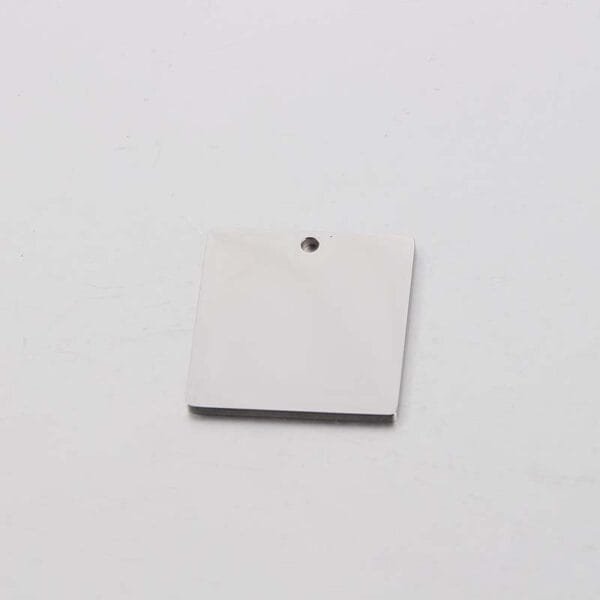 Mirror Polished Gold Color Stampable 25mm Square Stainless Steel Blank Pendant Blanks Metal Charms - Imagen 3