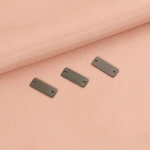 PVD Plated Black Stainless Steel Charm DIY Blank Fashion Little Connector Bar Jewelry Pendants - Bild 6