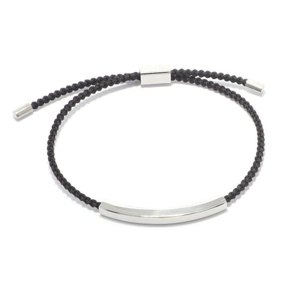 DIY Stainless Steel Charm Pipe Bracelet Black String Women Men Jewelry Bracelets - Bild 2