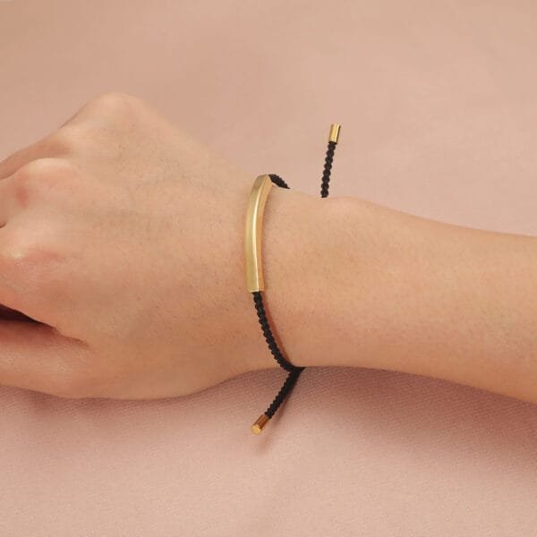 DIY Stainless Steel Charm Pipe Bracelet Black String Women Men Jewelry Bracelets - Bild 4