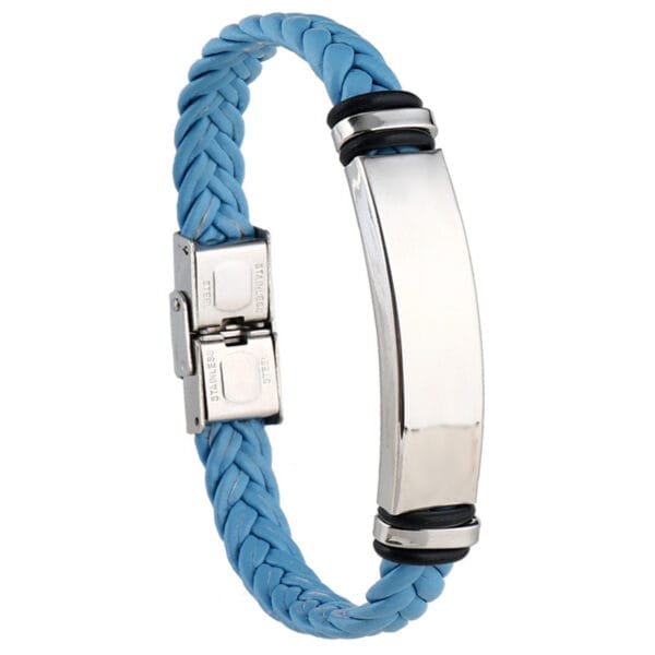 Factory Sales Wristband Wrap Bracelets Braided Steel Women Men Jewelry Leather Hand Bands Bangle for Men - Bild 5