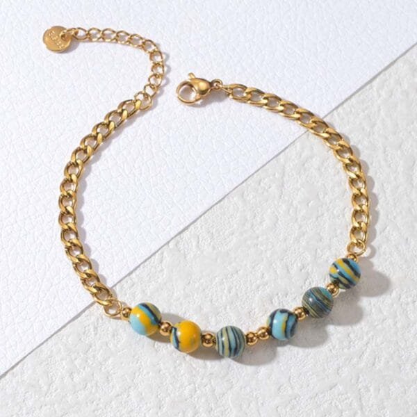 Bohemia Stainless Steel Girls Jewelry Stainless Steel Chain Charm Beads For Bracelets