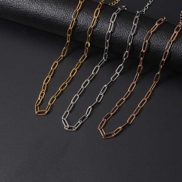 Gold Plated Stainless Steel Custom Jewelry Simple Ankle Bracelet Chain for Women Men - Image 4