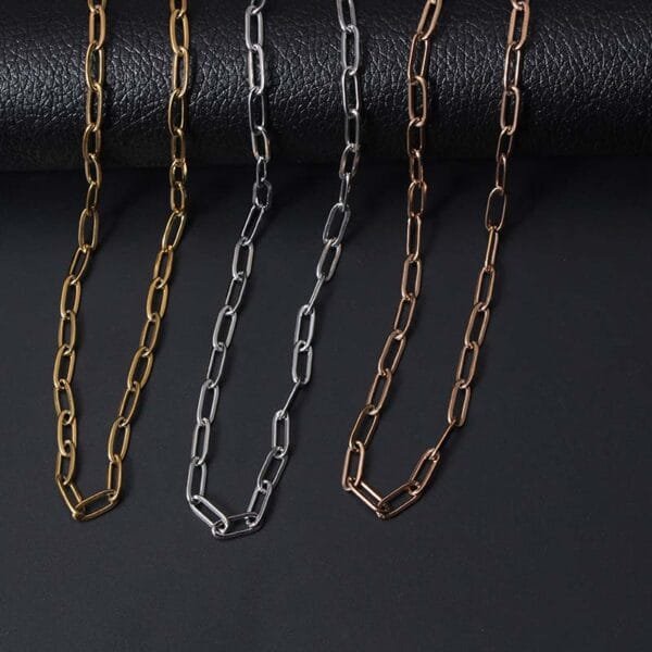 Gold Plated Stainless Steel Custom Jewelry Simple Ankle Bracelet Chain for Women Men - Image 5