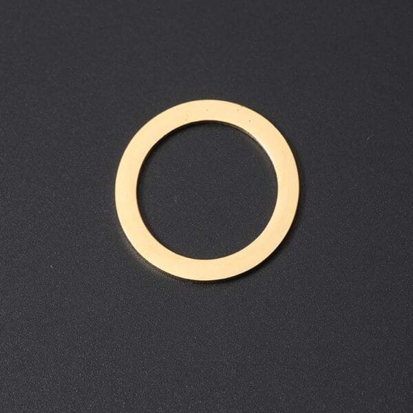 New Arrival Stainless Steel Pendant Mirror Polished Big Circle Custom Fashion Gold Plated Pendant - Image 2