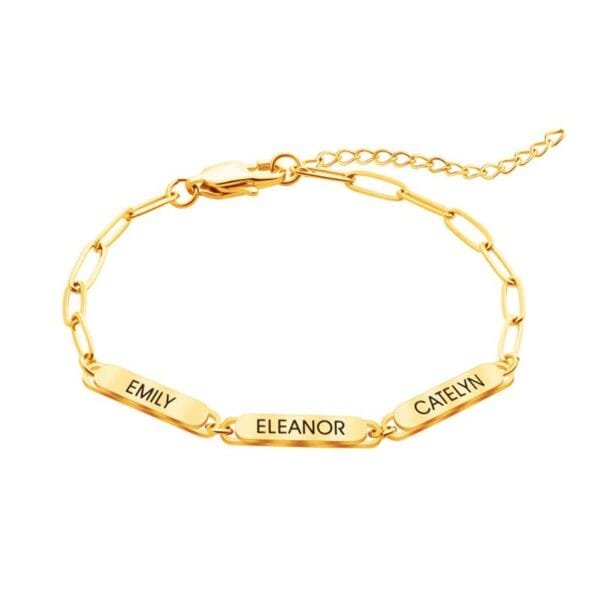 Factory Sales Stainless Steel Blank Custom Name Gift Engraved Fashion Jewelry Bracelets for Men Women