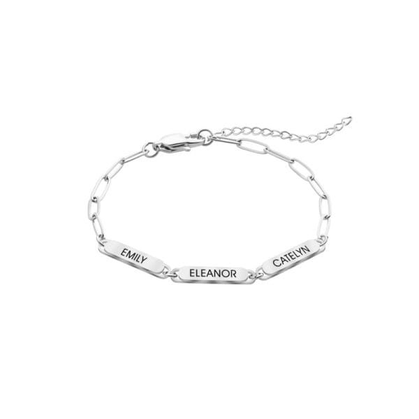 Factory Sales Stainless Steel Blank Custom Name Gift Engraved Fashion Jewelry Bracelets for Men Women - صورة 5