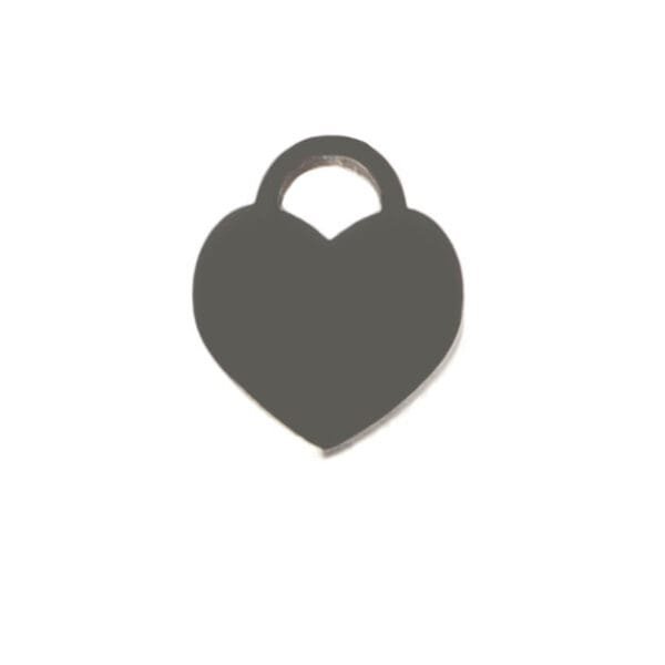 Mirror Polished Stainless Steel Custom Metal Blank Engraved Heart Pendant for Necklace - صورة 5