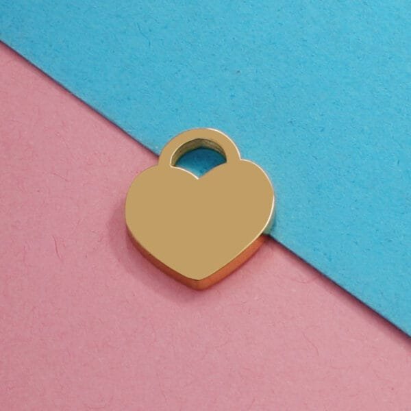 Mirror Polished Stainless Steel Custom Metal Blank Engraved Heart Pendant for Necklace - صورة 6