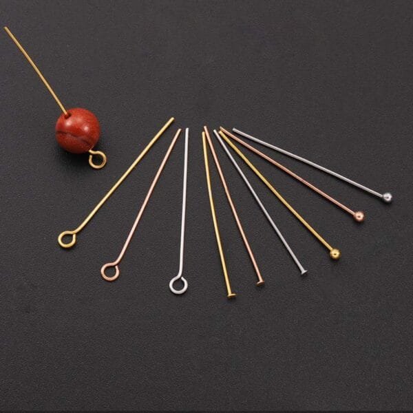 Factory Price Stainless Steel Jewelry Findings Beads Pin Connectors T Needles 9 Needles Spins