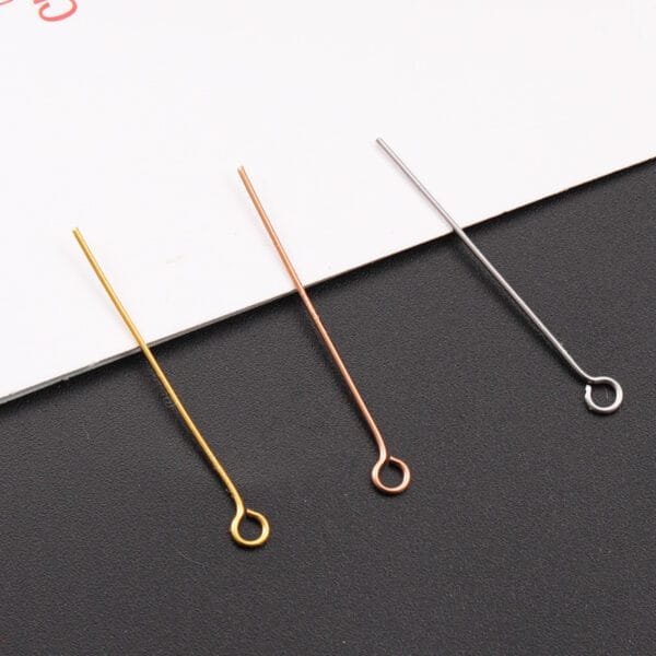 Factory Price Stainless Steel Jewelry Findings Beads Pin Connectors T Needles 9 Needles Spins - صورة 2