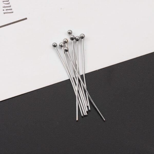 Factory Price Stainless Steel Jewelry Findings Beads Pin Connectors T Needles 9 Needles Spins - صورة 6
