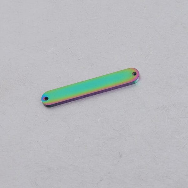 Blank Stamping Rectangle Connector DIY Stainless Steel Oval Shape Charms - Image 4
