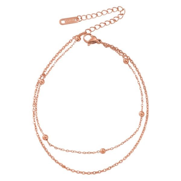 2022 Hot Sale Stainless Steel 18K Gold Plated DIY Beaded Chain Bracelet With High Popularity - Image 4