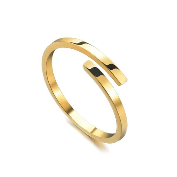 DIY Customs Logo Name Stainless Steel Custom Name Rings For Women