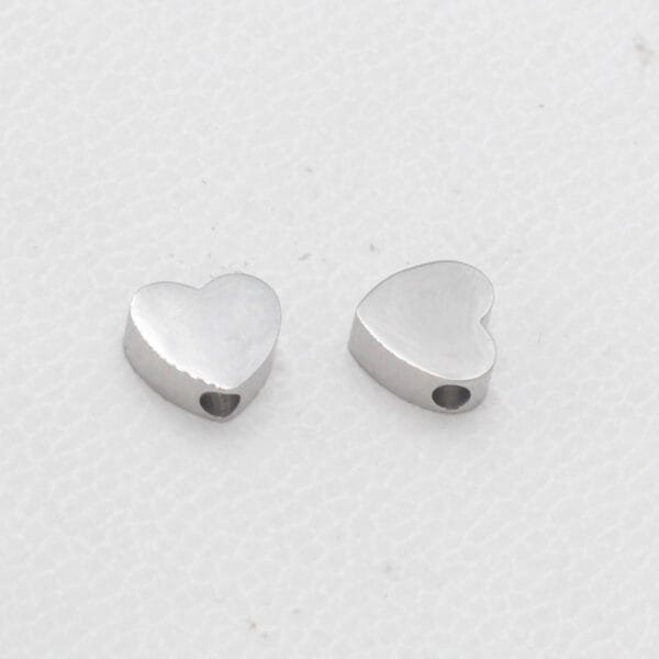 Mirror Polished Gold Filled Jewelry Stainless Steel Love Heart Charms for DIY Making - Image 5