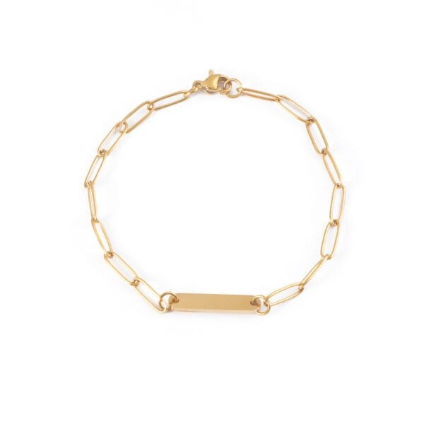 Elegant New Arrival Stainless Steel 18K PVD Non Tarnish Custom Logo Bracelets Charm