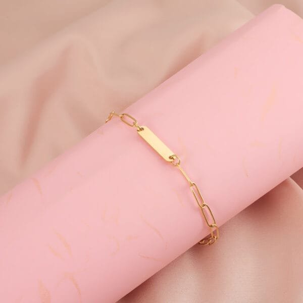 Elegant New Arrival Stainless Steel 18K PVD Non Tarnish Custom Logo Bracelets Charm - Image 4
