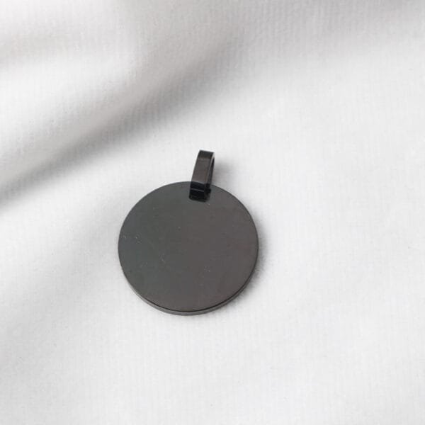 Hot Sales Custom Logo Stainless Steel 18K Gold Plated Round Circle Pendant Necklace Bracelet Charms for DIY Jewelry - صورة 4