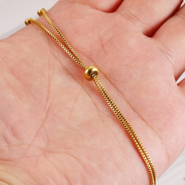 Stainless Steel Extender Box Chain Bracelet DIY Jewelry Findings Bracelet Bolo Chain - Image 3