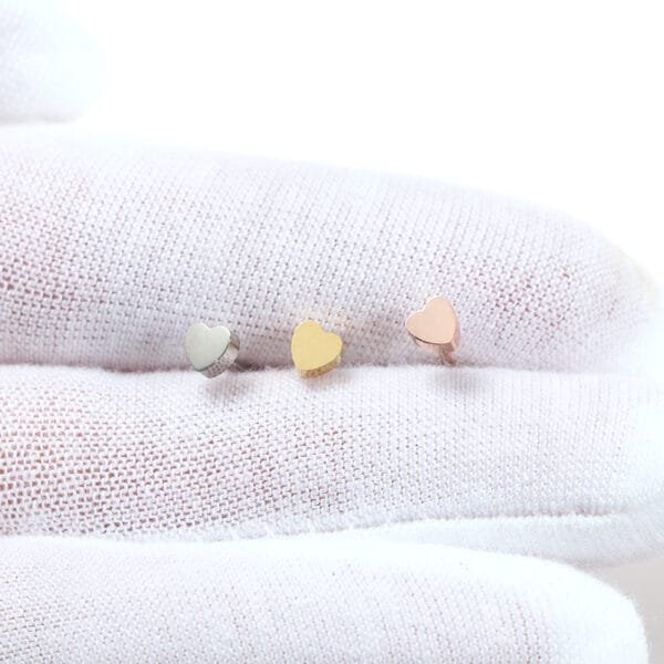 2021 New 18K Gold Plated Stainless Steel 4mm Small Cute Stud Earrings for Girls