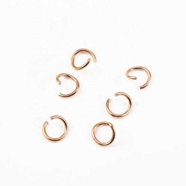 0.6*4mm Jewelry Finding Stainless Steel Split Rings Open Jump Rings - صورة 3